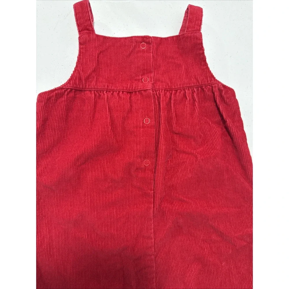Gymboree Overalls Toddler 18 24M Red Cupcake Embroidery Romper‎